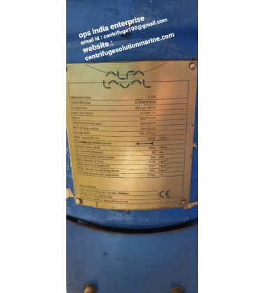 Alfa Laval Marine S826 Oil Separator 