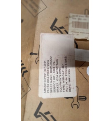 WESTFALIA OSD 35 BOWL SERVICE KIT